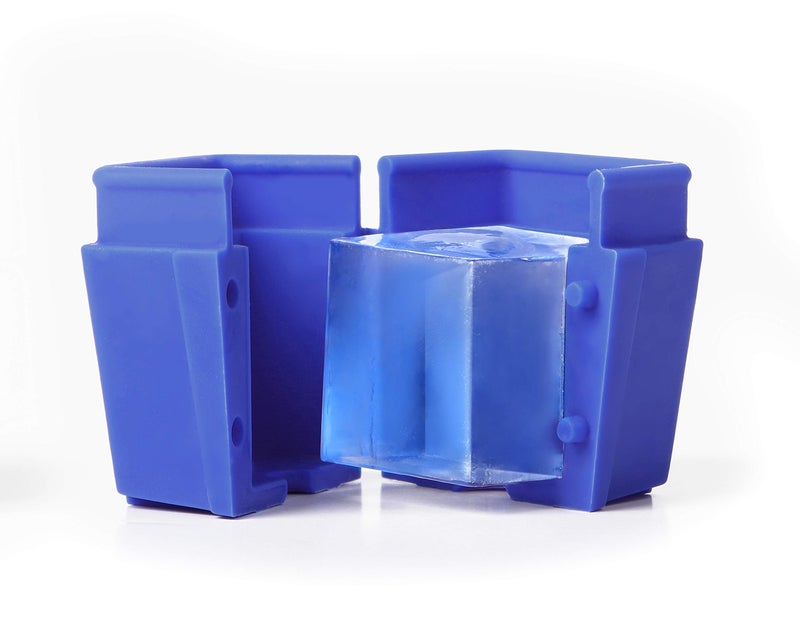Dexas iceâ€¢ology Silicone Clear Ice Maker Tray for Crystal Clear Craft Cocktail Ice, 4 Count Square Cube Tray - Image 4